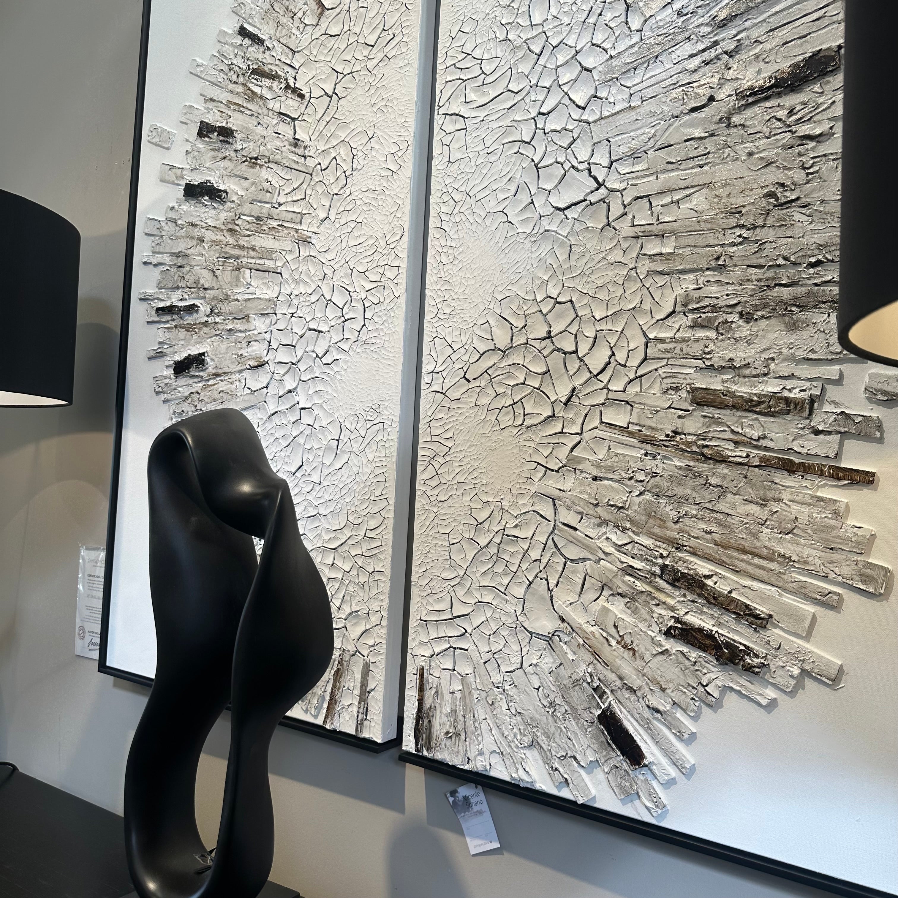 Diptico Icaro Original large Artworks by artist Vicente Soriano-Renaissance Design Studio