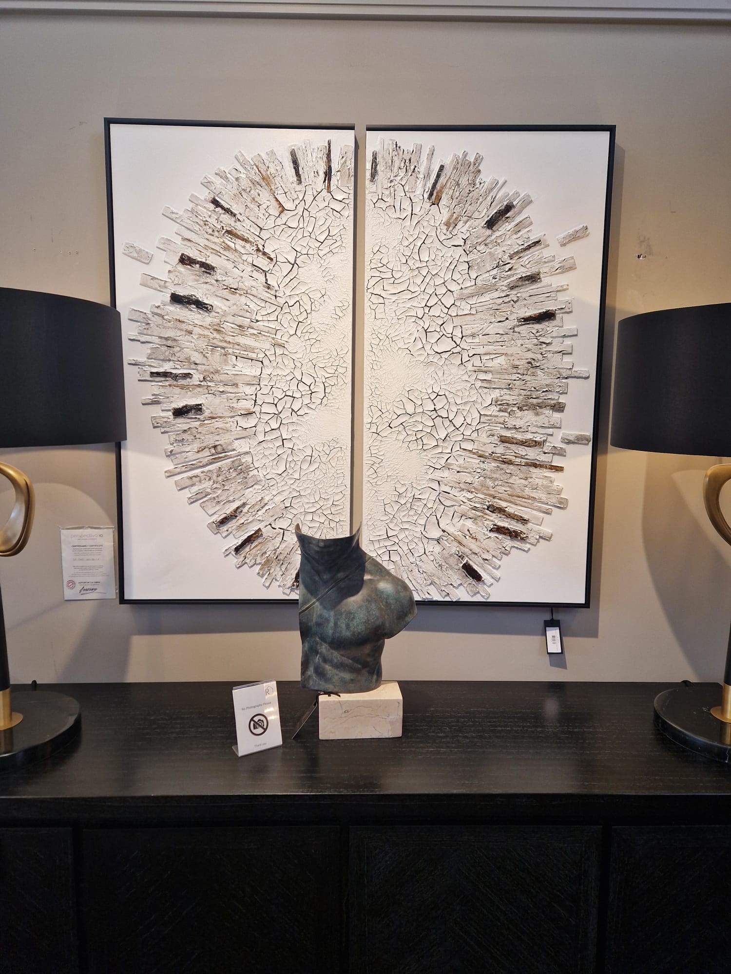 Diptico Icaro Original large Artworks by artist Vicente Soriano-Renaissance Design Studio