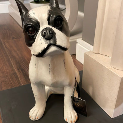 Dog black & white reduced clearance