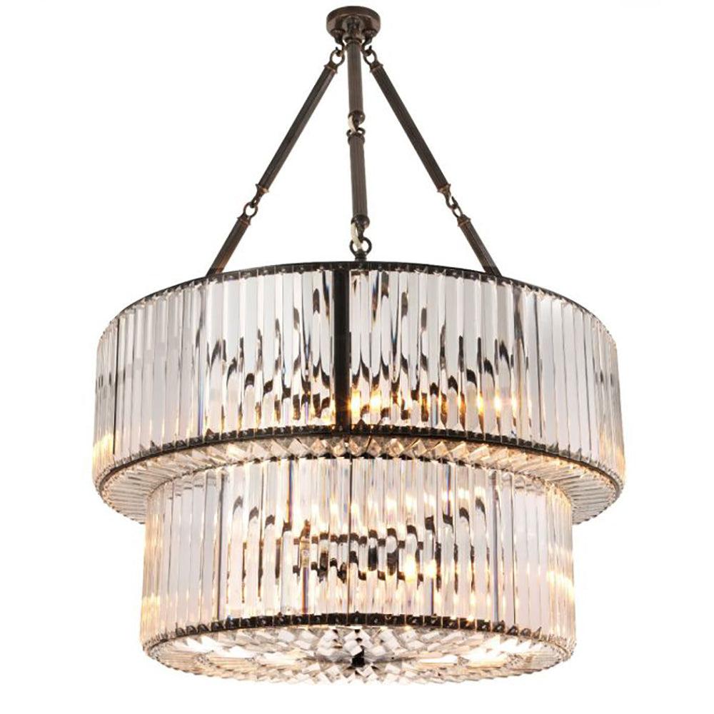 Double infinity Crystal Chandelier By Eichholtz-Renaissance Design Studio