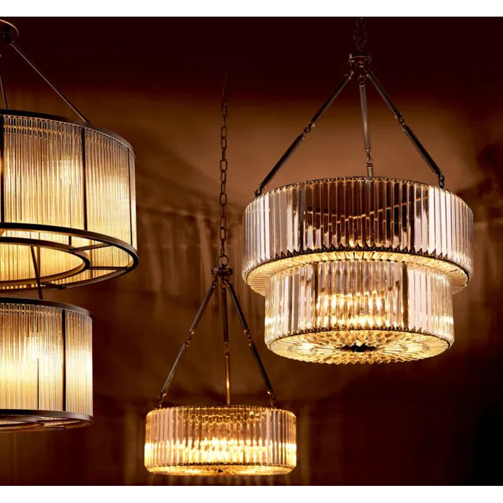 Double infinity Crystal Chandelier By Eichholtz-Renaissance Design Studio