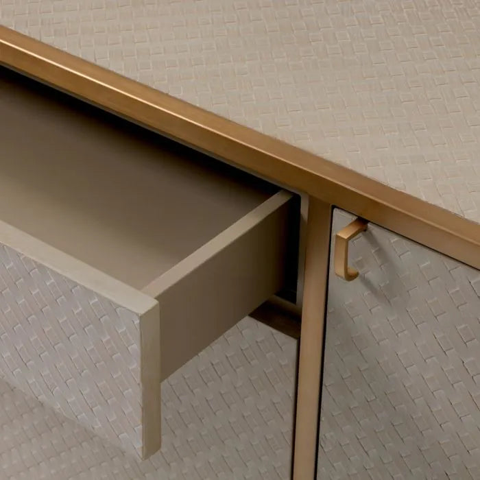 Dresser Napa Valley Woven washed oak veneer by Eichholtz-sideboard-Renaissance Design Studio