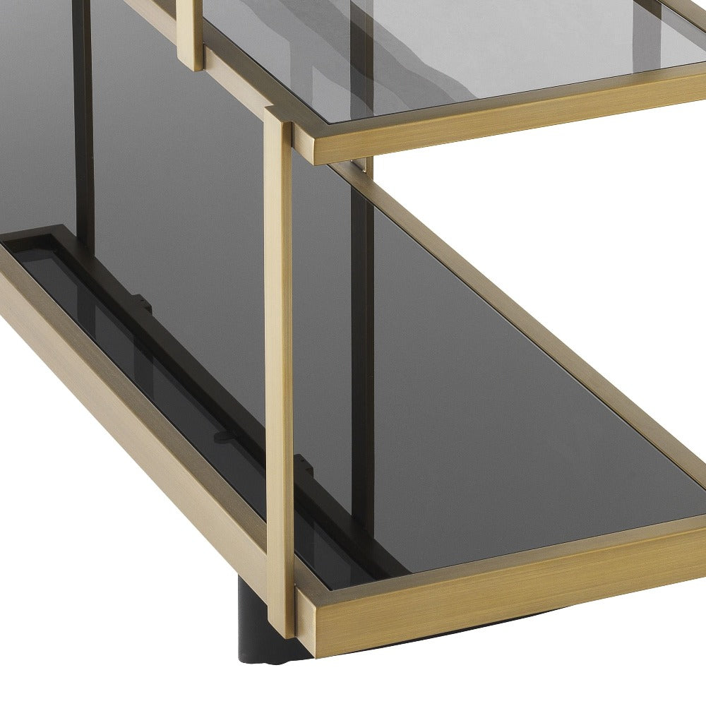 Dresser Nesto in brushed brass by Eichholtz-Renaissance Design Studio