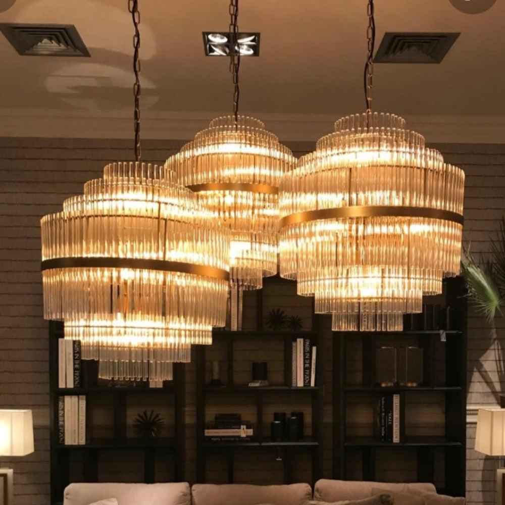 East Double Chandelier by Eichholtz Reduced-Renaissance Design Studio