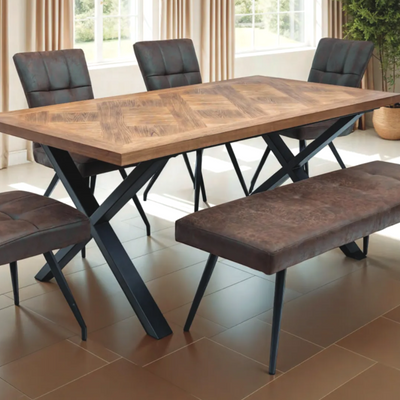 Eden 1.8 Dining Table Elm Veneer.