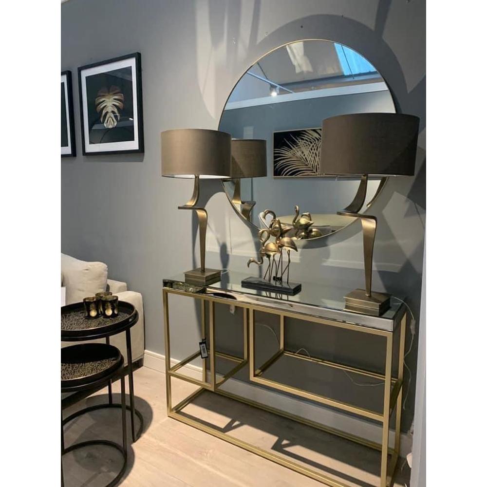 Elle Table Lamp In Antiqued Brass-Renaissance Design Studio