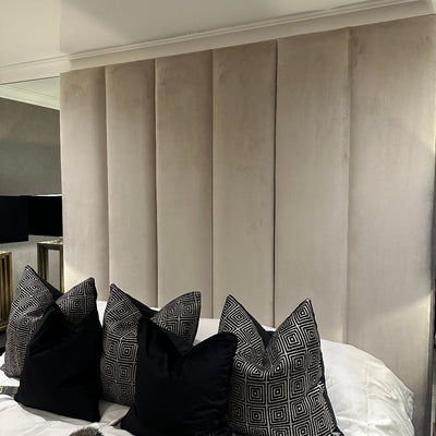 Emilia Emperor Full wall headboard with emperor ottoman base custom made bed various options