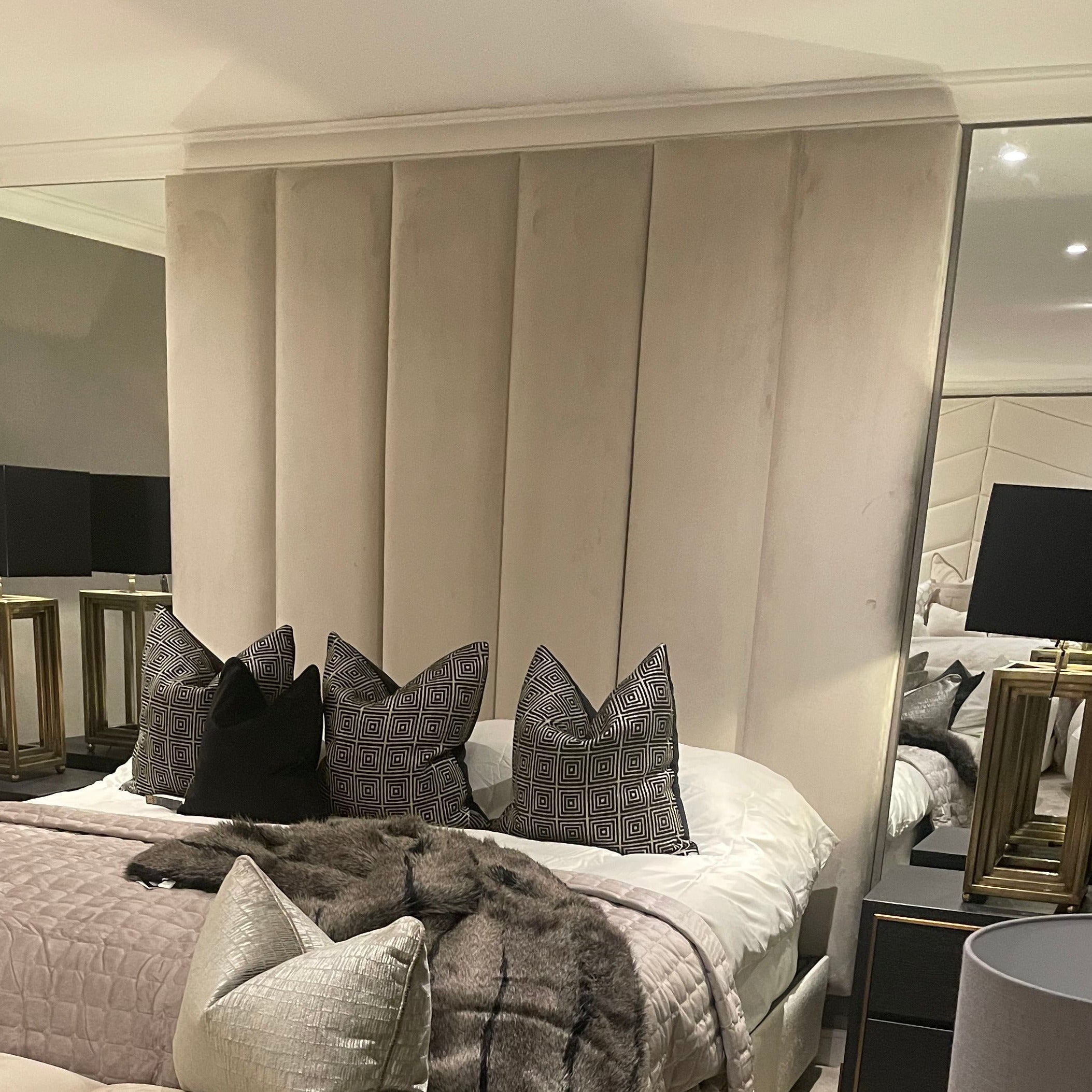Emilia Full Wall height headboard Custom made options-Renaissance Design Studio