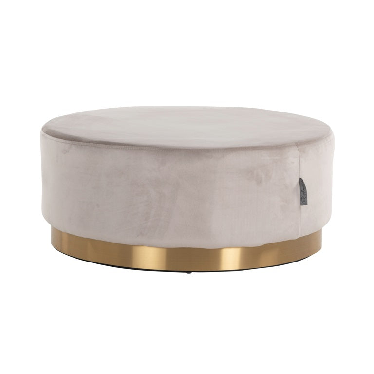 Emmy designer Footstool with gold base-Renaissance Design Studio