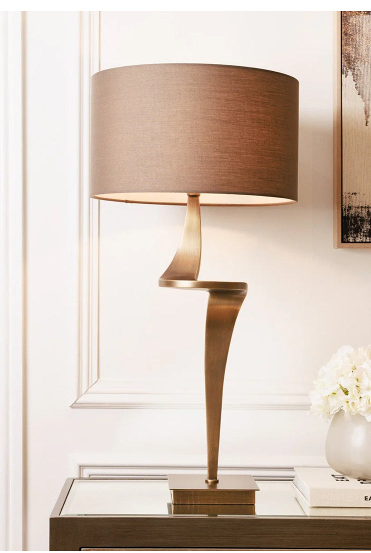 Enzo Brass Designer Table Lamp By RV Astley reduced today Save 130-Renaissance Design Studio