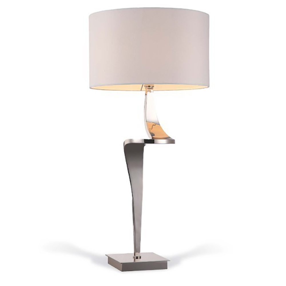 Enzo Nickel Table Lamp by RV Astley Sale price-Renaissance Design Studio