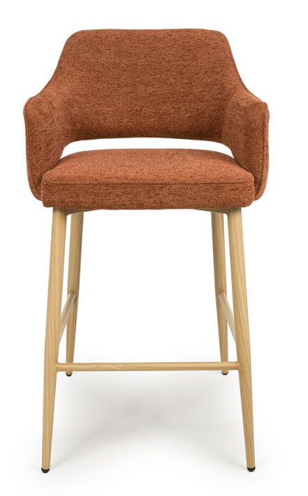Errol Chairs – Counter & Bar Stool with Oak Legs (5 Colour Options)-Renaissance Design Studio