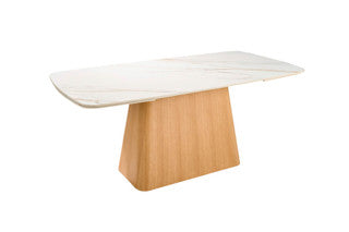 Evans extra wide extending dining table-Renaissance Design Studio