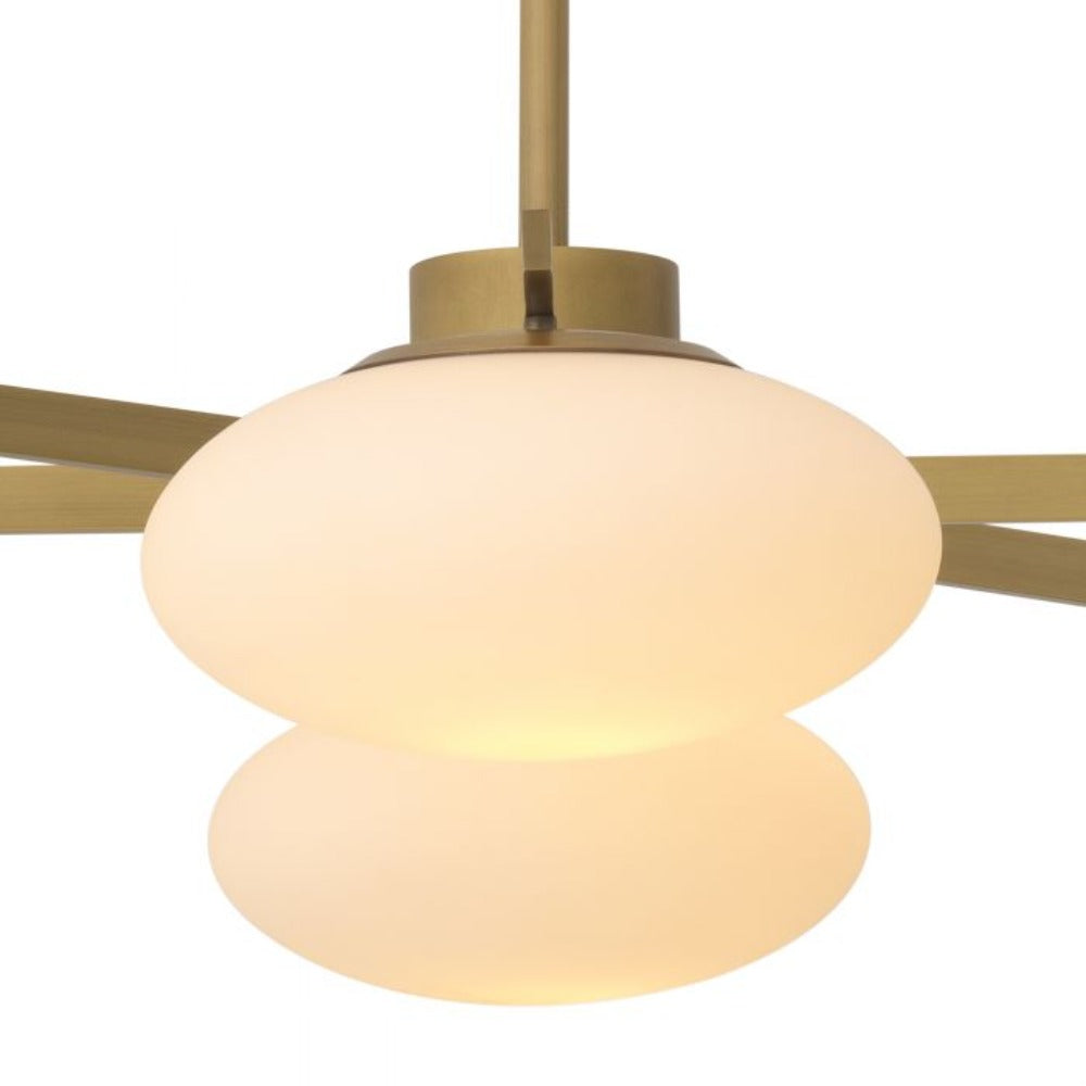 Evergreen 6 large chandelier by Eichholtz-Renaissance Design Studio