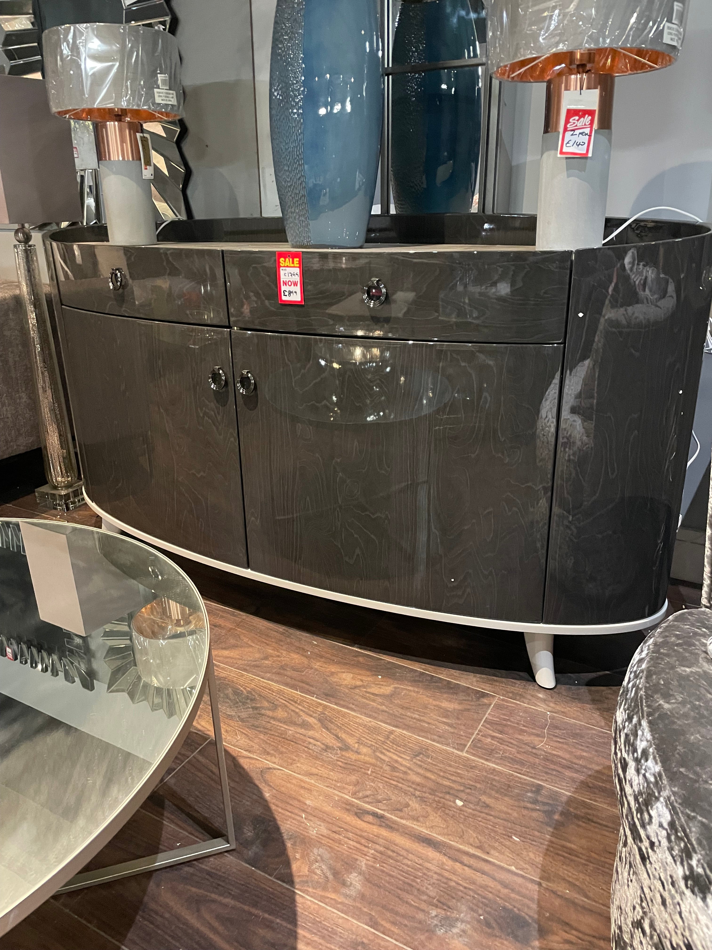 Evoke Oval sideboard clearance offer in outlet store-Buffets & Sideboards-Renaissance Design Studio