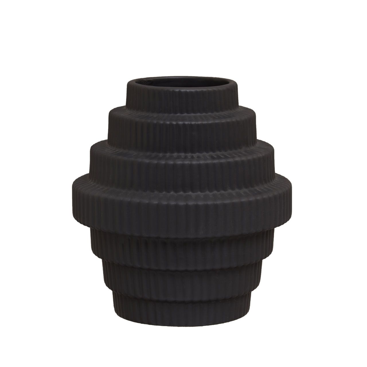 FABIA BLACK VASE 2 SIZES-Renaissance Design Studio