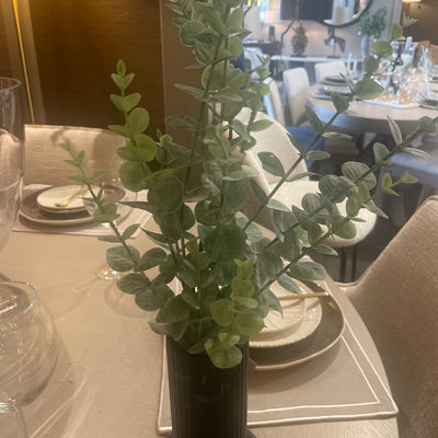 Fabia Long Vase in Black or white . Stems extra