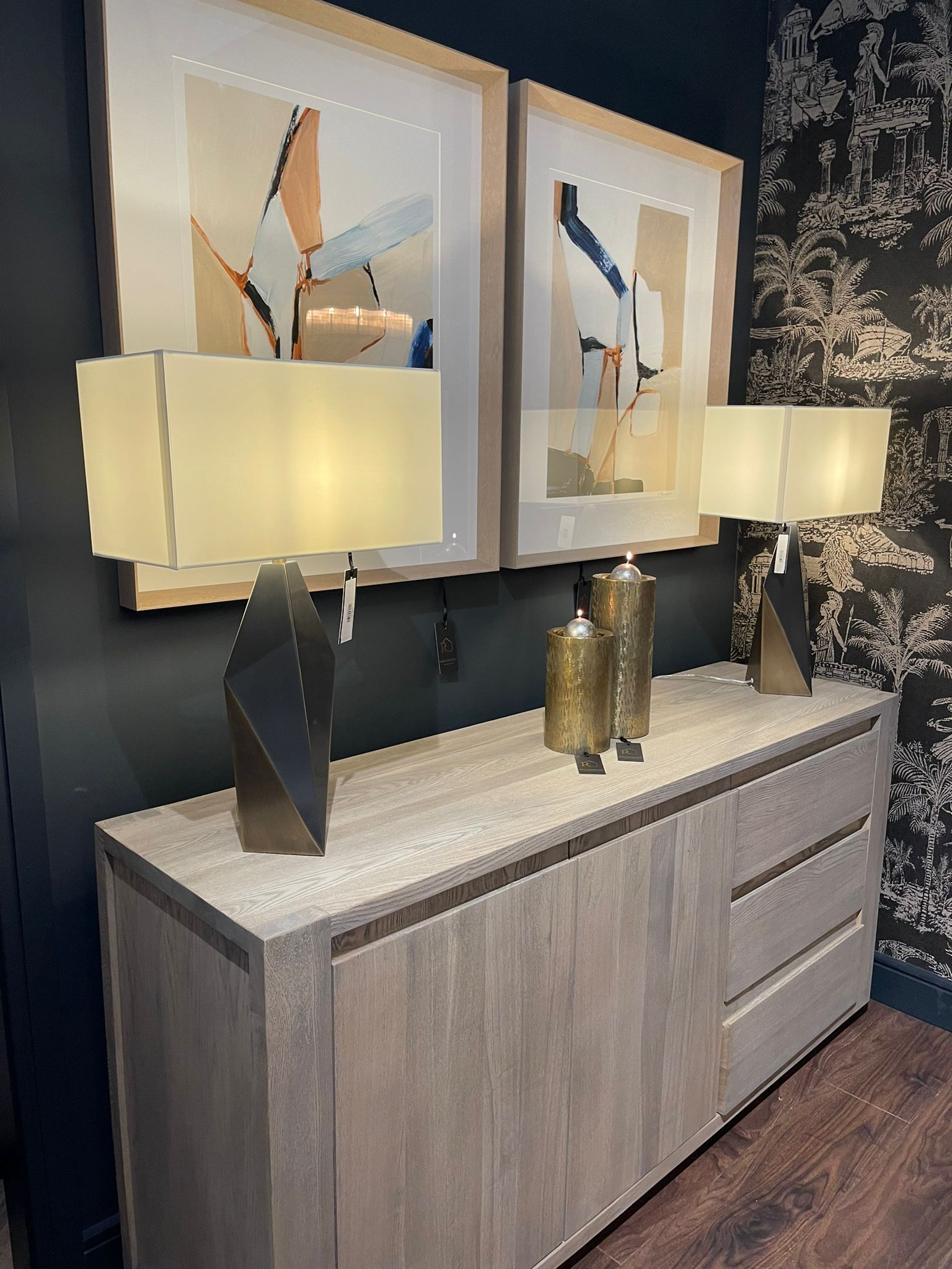 Fabian light oak Sideboard-Sideboard-Renaissance Design Studio