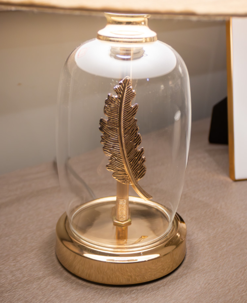 Feather Small Bedside Lamp 33cm-Renaissance Design Studio