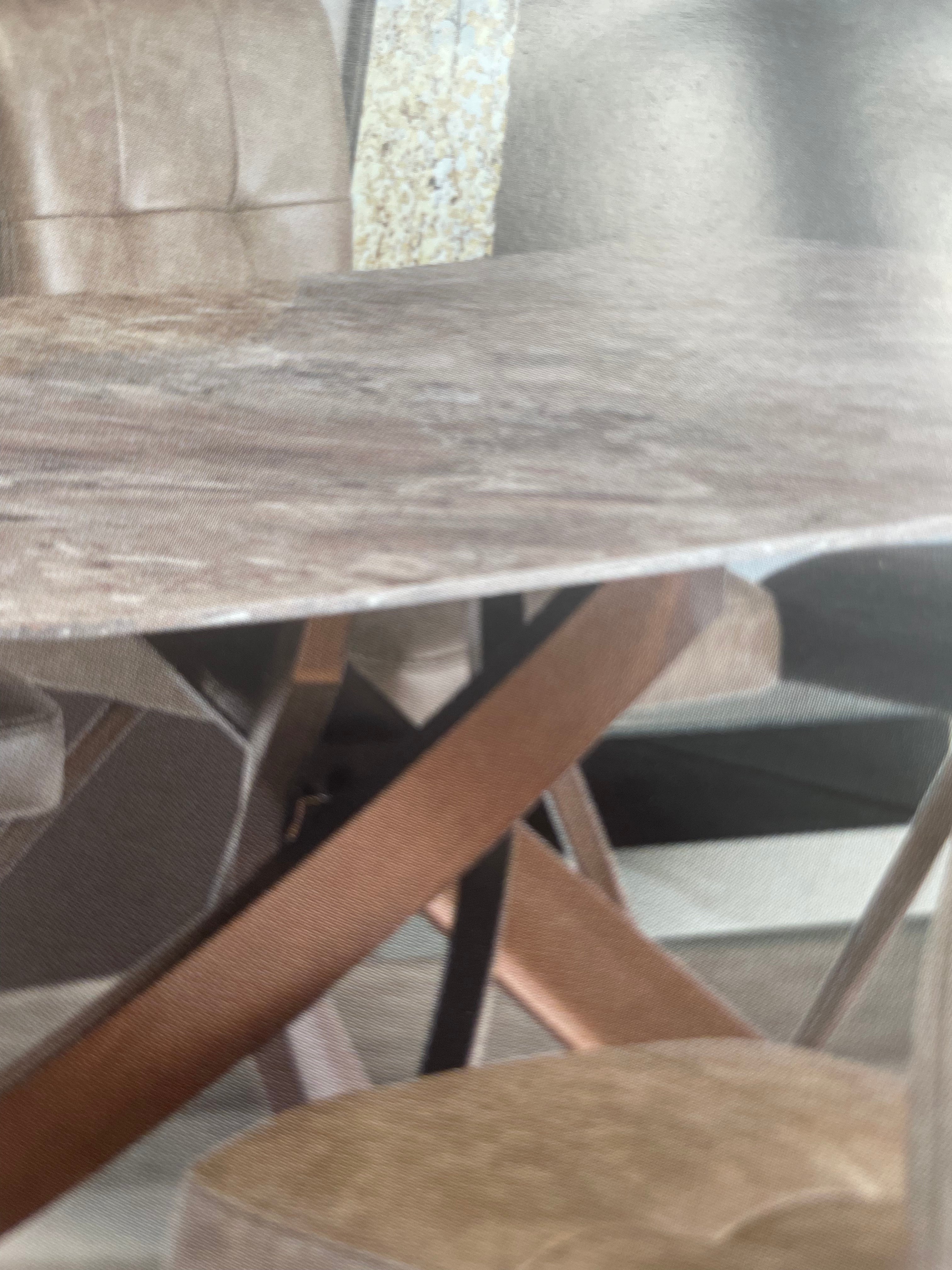 Fendi console table marbled stone with bronze legs-Renaissance Design Studio