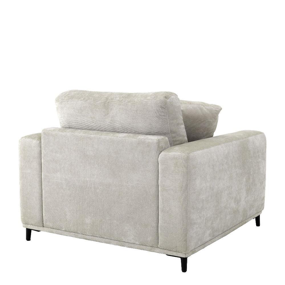Feraud Tuscany Large Designer Armchair by Eichholtz in Clarke sand-Renaissance Design Studio