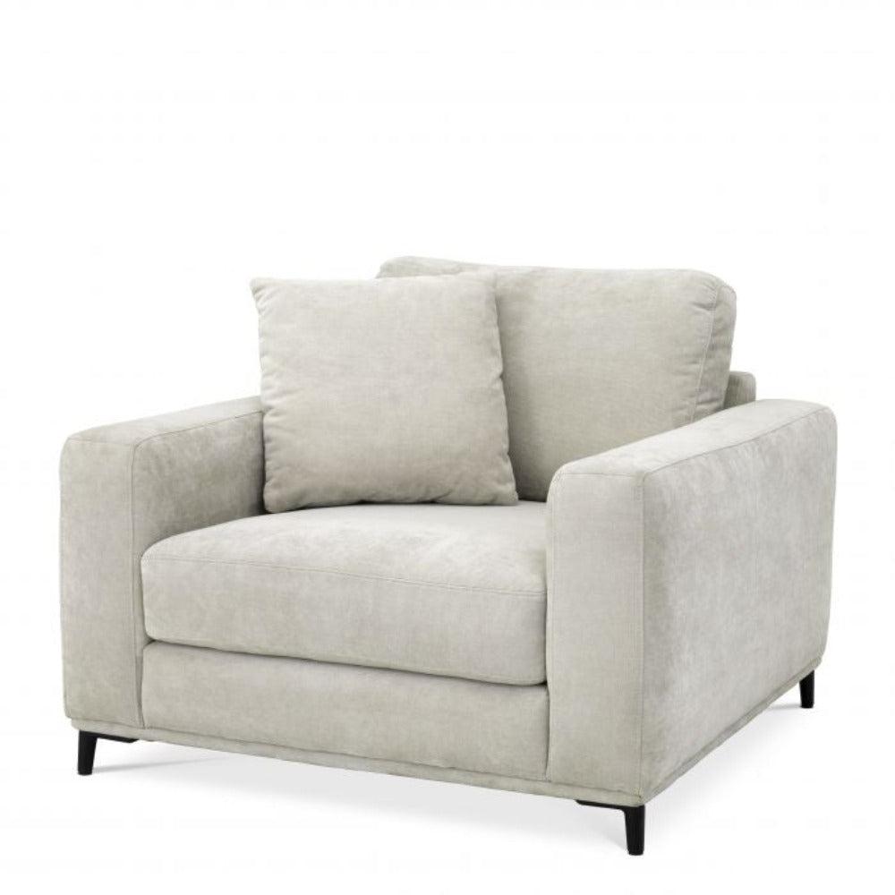 Feraud Tuscany Large Designer Armchair by Eichholtz in Clarke sand-Armchair-Renaissance Design Studio