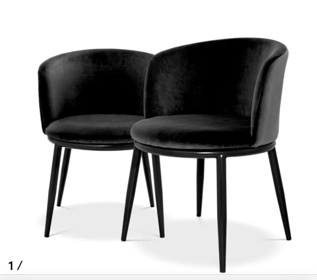 Filmore Dining Chairs set of 2 by Eichholtz in several colours-Renaissance Design Studio