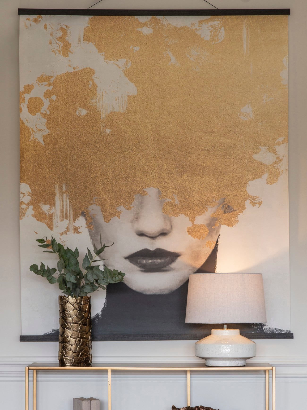 Foil Medusa wall hanging 140 x 170 cm-Renaissance Design Studio
