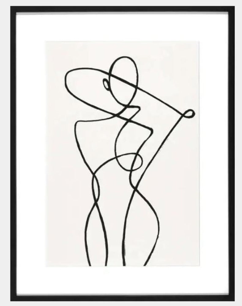 Framed Art Antibes Lines reduced-Renaissance Design Studio