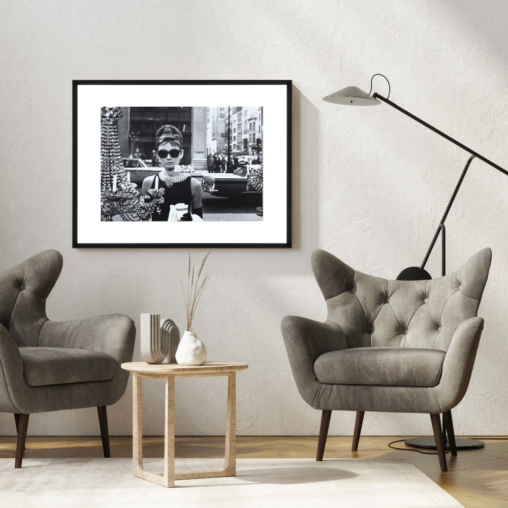 Framed Art - Audrey Hepburn. Hand made framed art work-Renaissance Design Studio