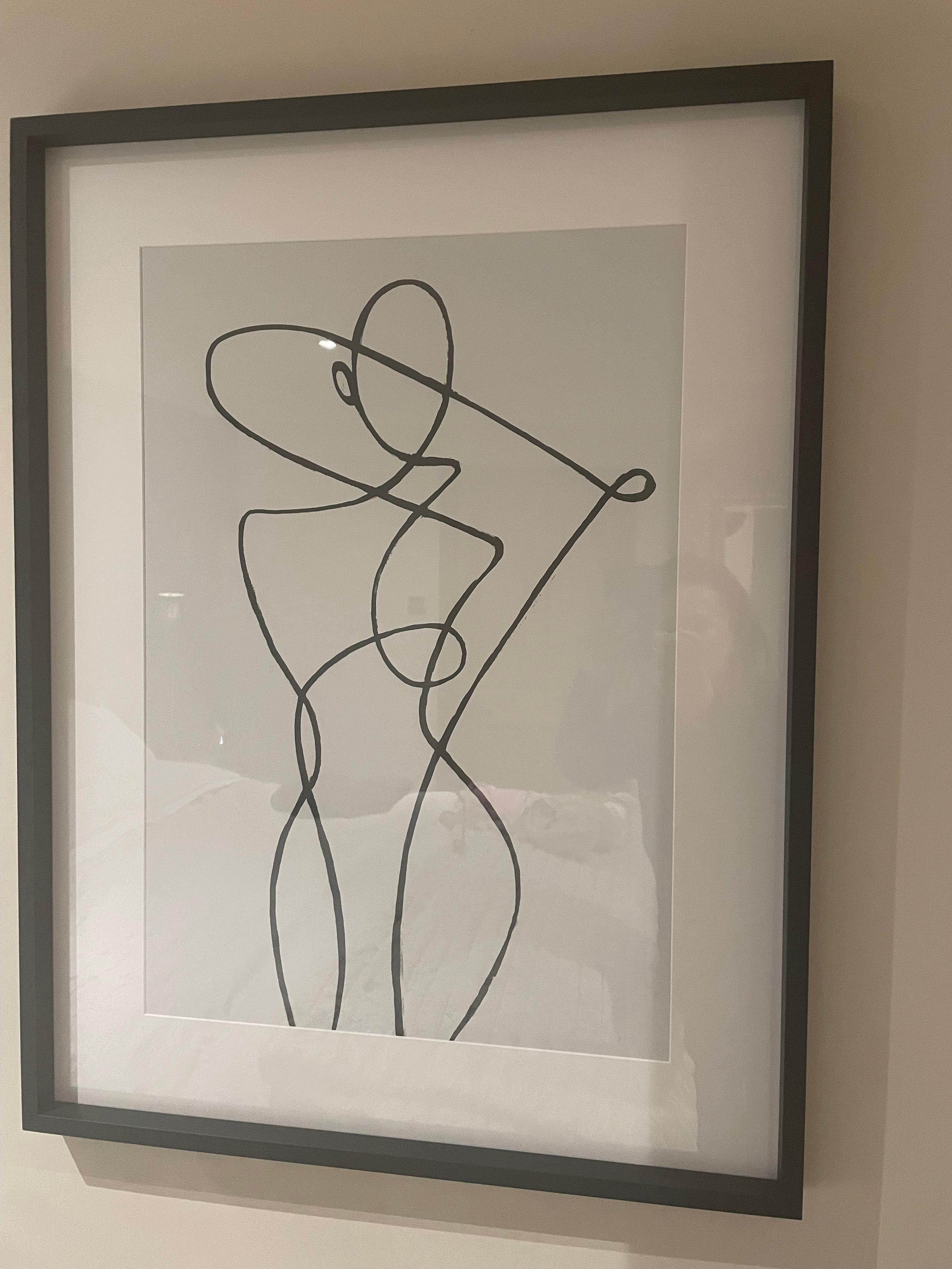 Framed Art- Monday Lines collection reduced-wall art-Renaissance Design Studio