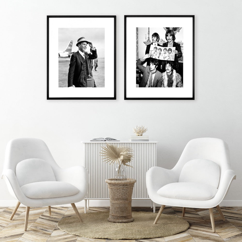 Frank Sinatra 1961 Hand Made Framed Art Work-Renaissance Design Studio