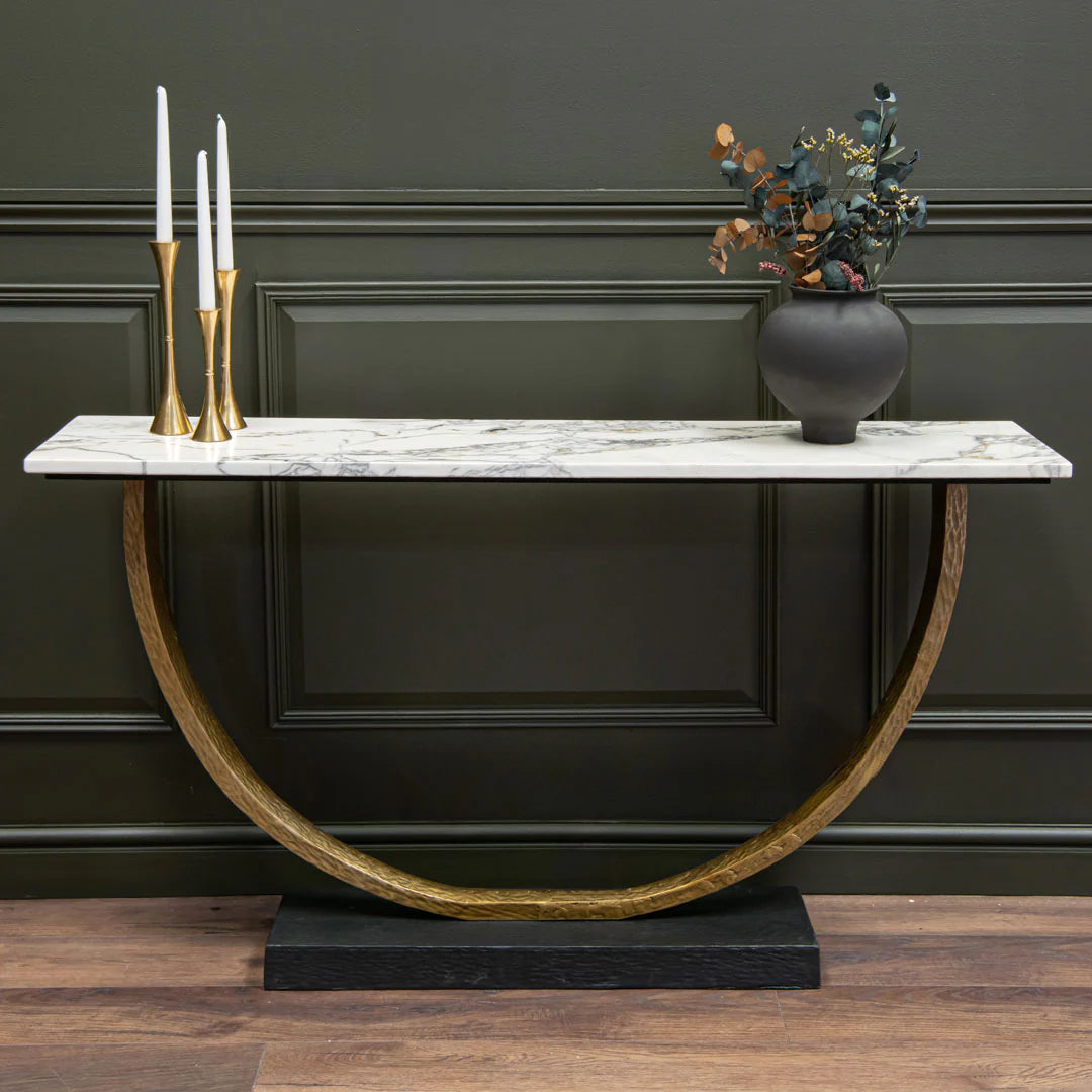 Frankie Console Table in marble and 147 cm-Renaissance Design Studio
