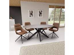 Galant Oval table with smart top and spider leg Promo Model.-Dining table oval-Renaissance Design Studio