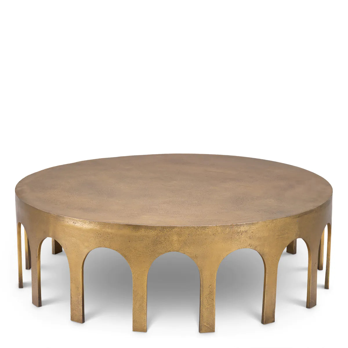 Gardini Vintage Brass Coffee Table By Eichholtz-Renaissance Design Studio