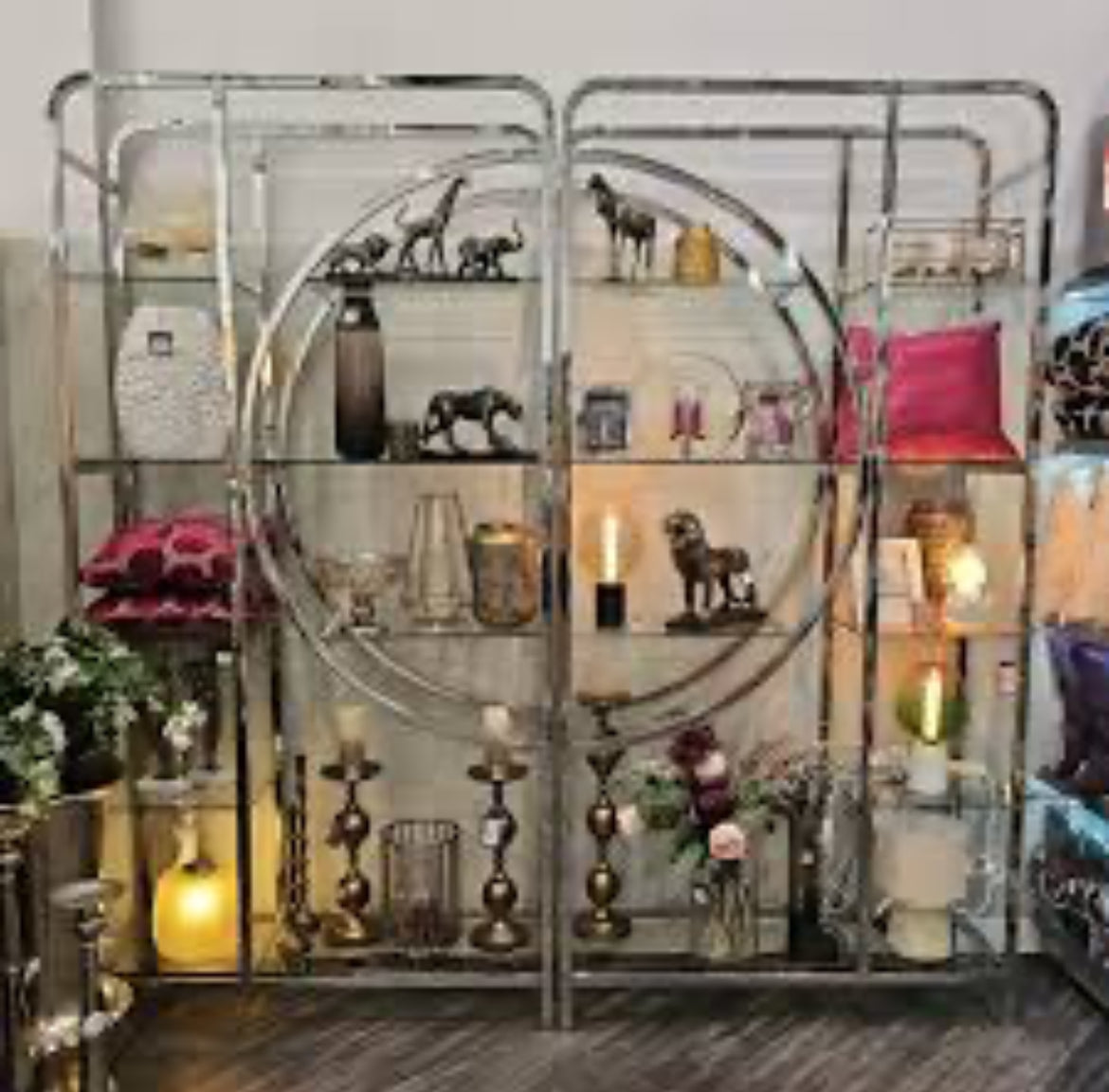 Gatsby chrome display unit reduced-Renaissance Design Studio
