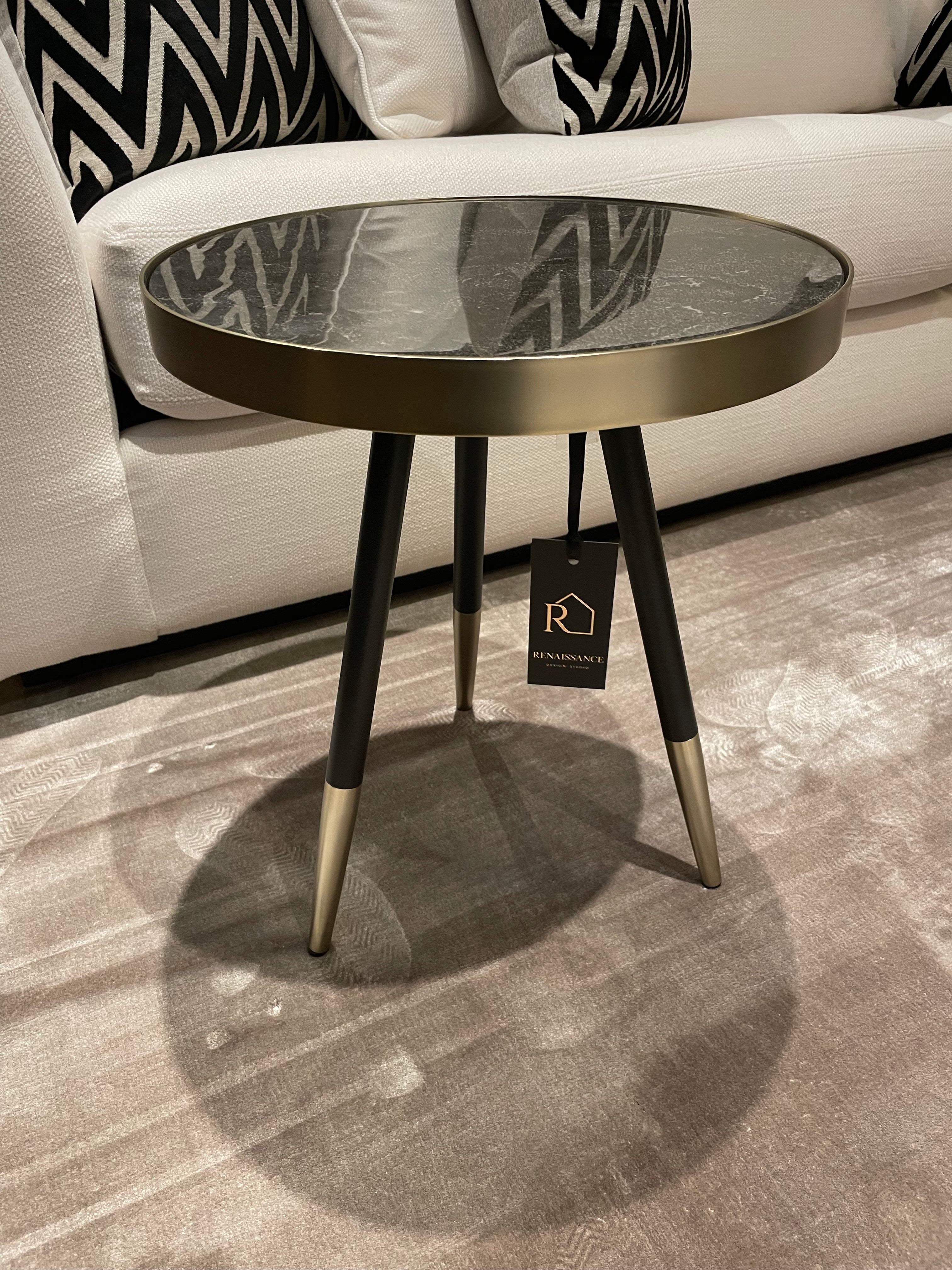 Gatsby single side table-Renaissance Design Studio