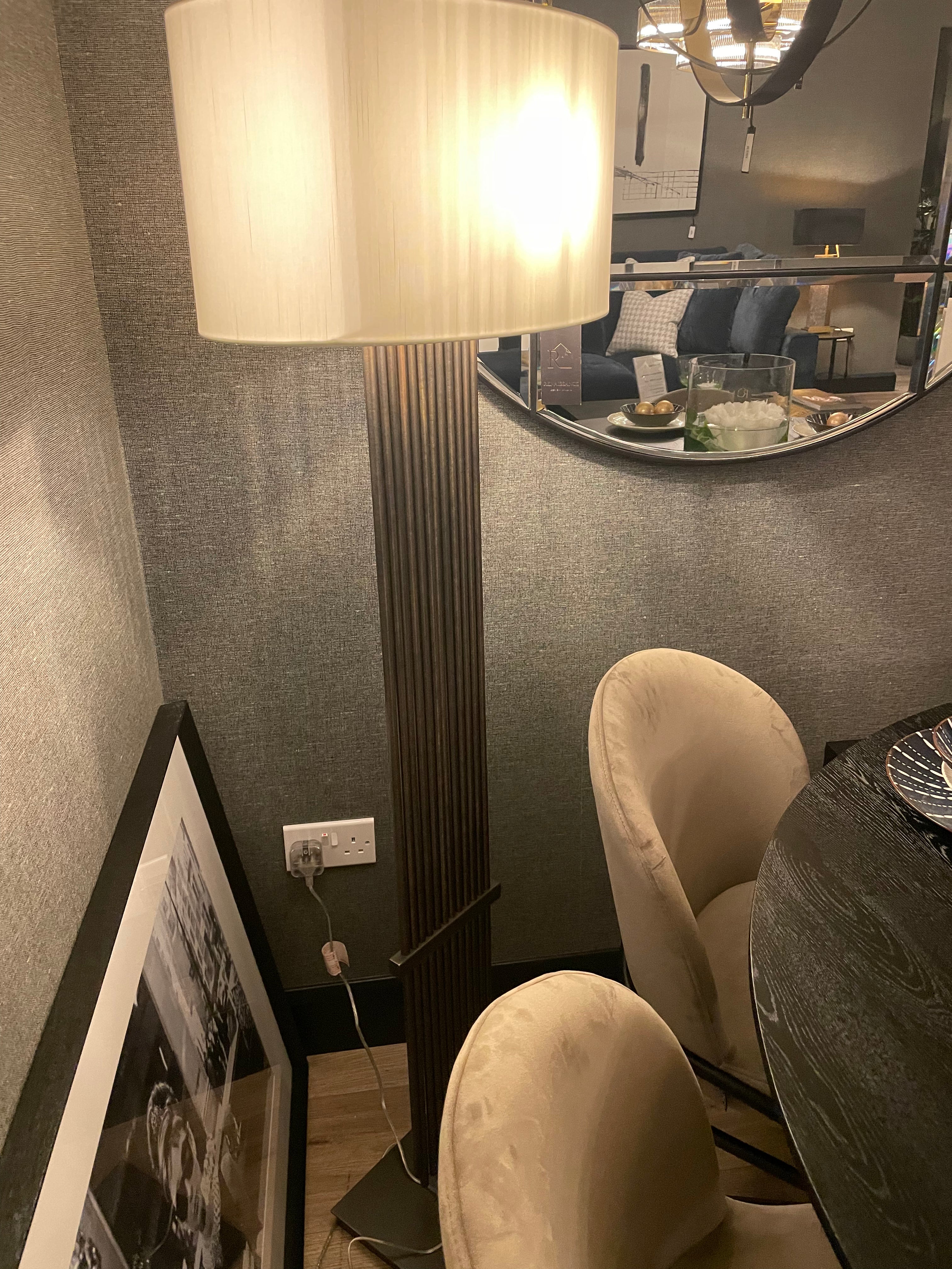 Gatsby v Bronze Floor Lamp-Floor Lamp-Renaissance Design Studio