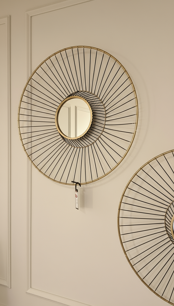 Gold  mirrored wall art clearance half price offer