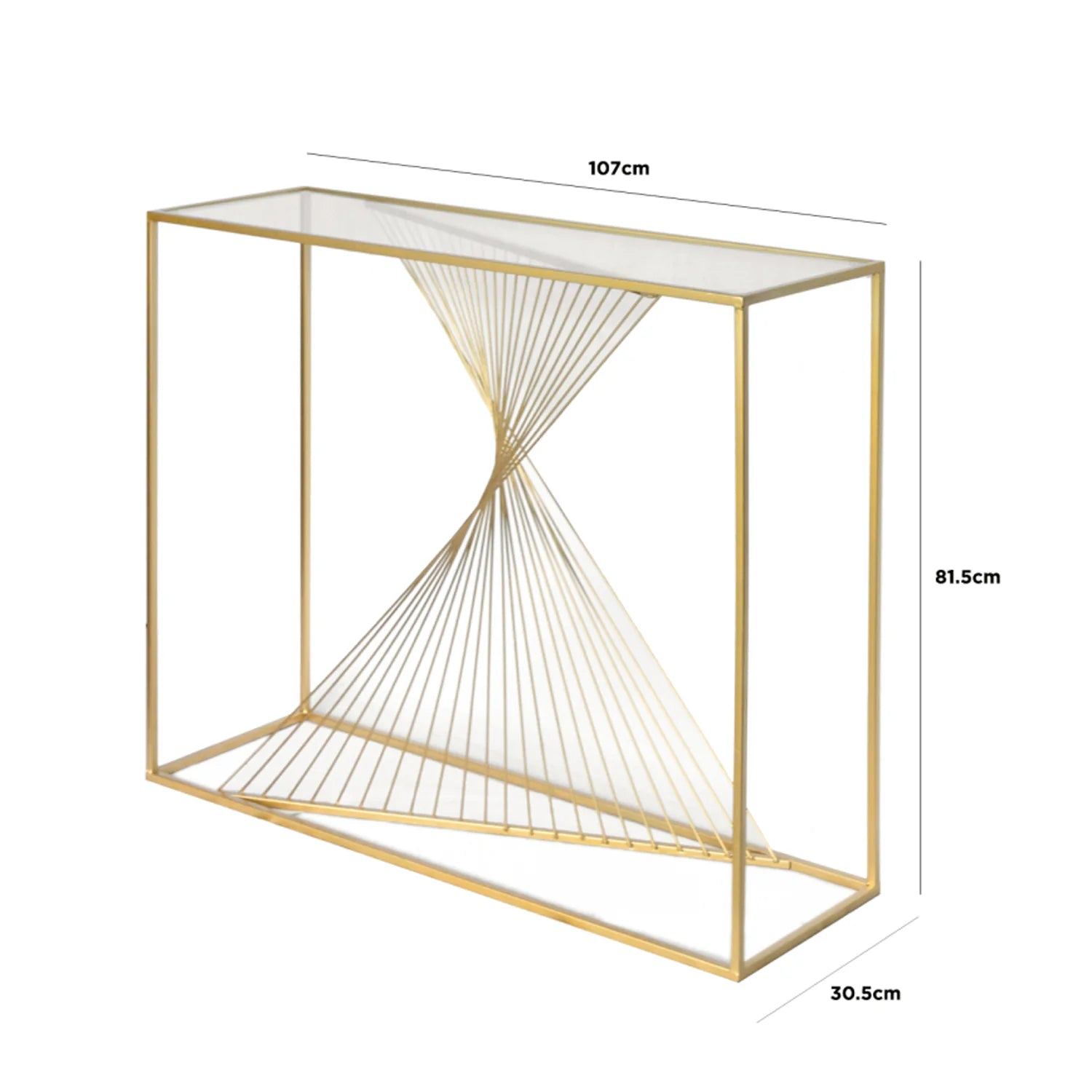 Gold Imperial Lunar Console Table Black Friday Sale-Renaissance Design Studio