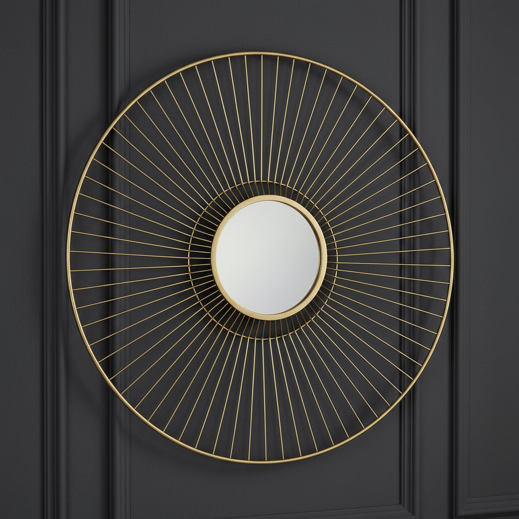 Gold and black mirrored wall art-Renaissance Design Studio
