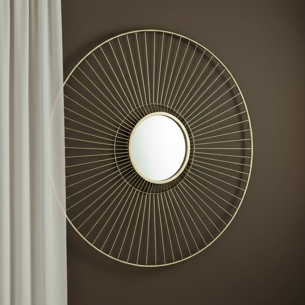 Gold mirrored wall art clearance half price offer-Renaissance Design Studio