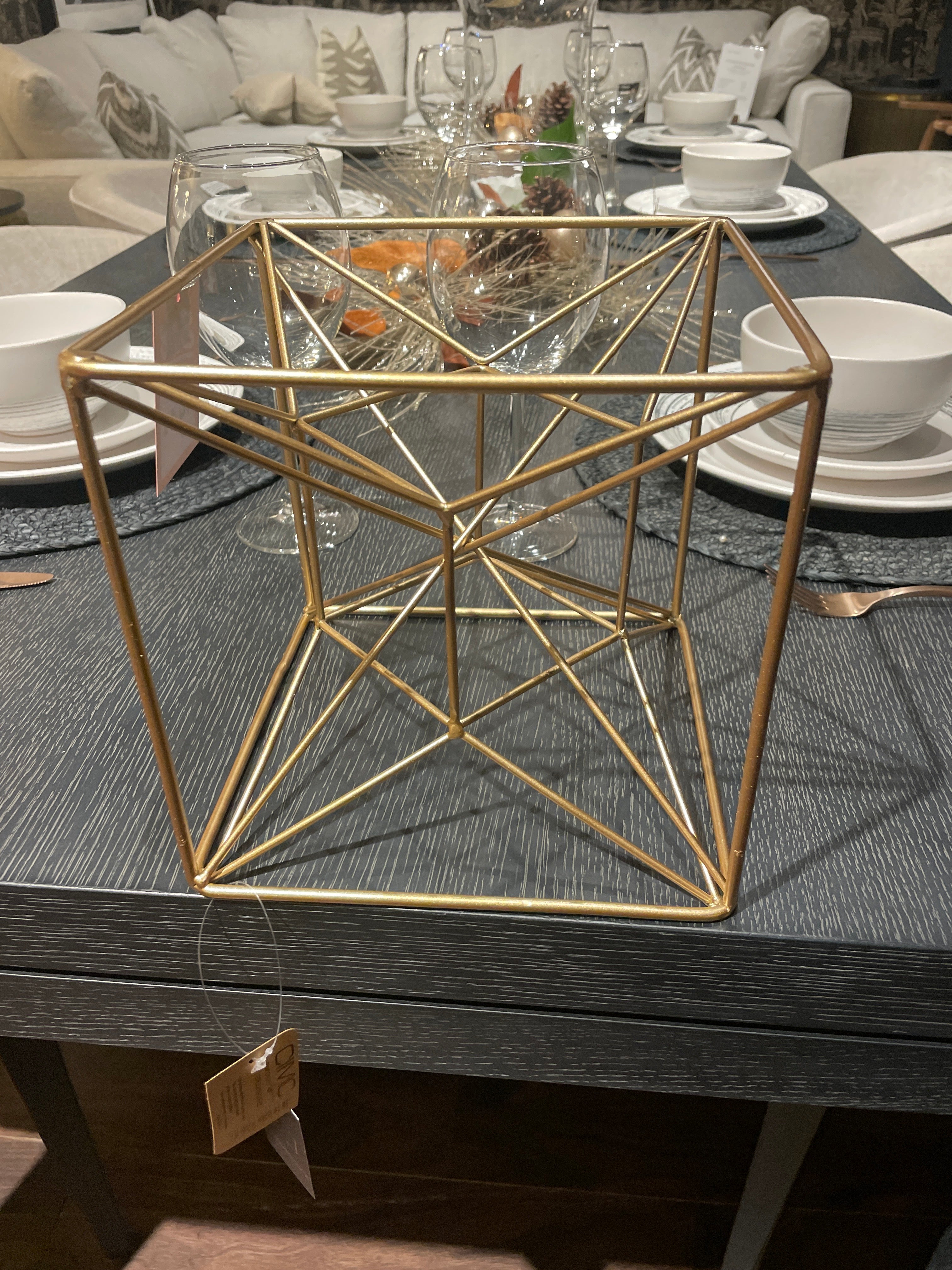 Gold star cube decorative now less than half price.-Renaissance Design Studio