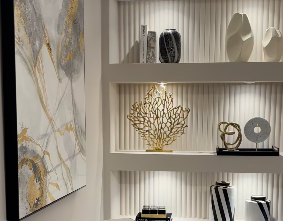 Gold Tree Sculpture-Renaissance Design Studio