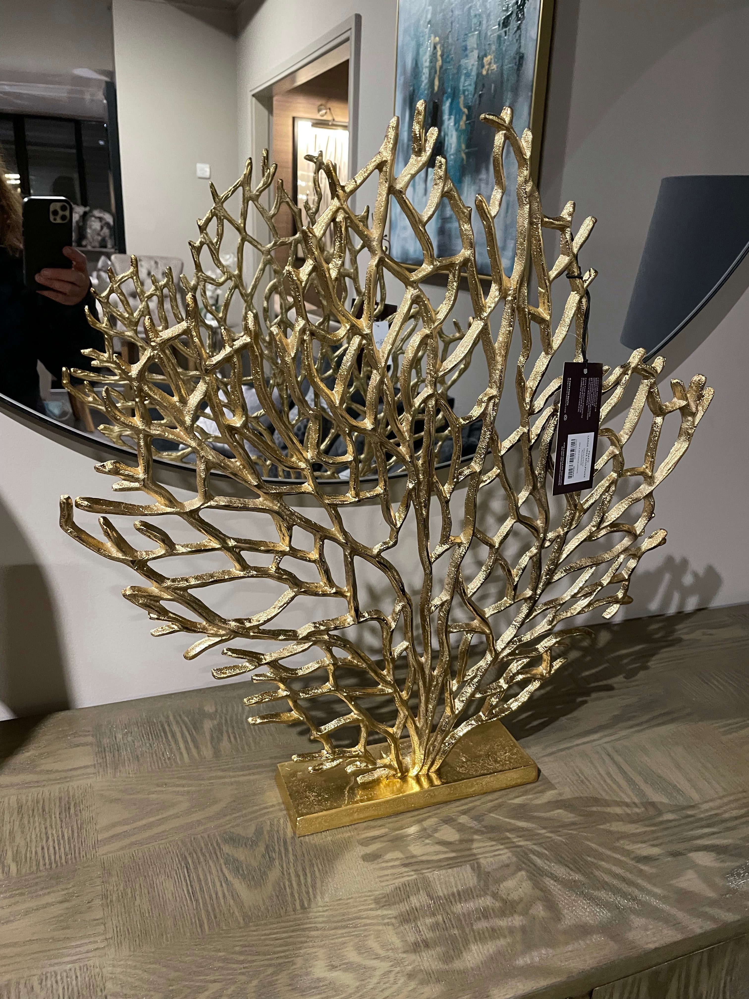 Gold Tree Sculpture-Renaissance Design Studio