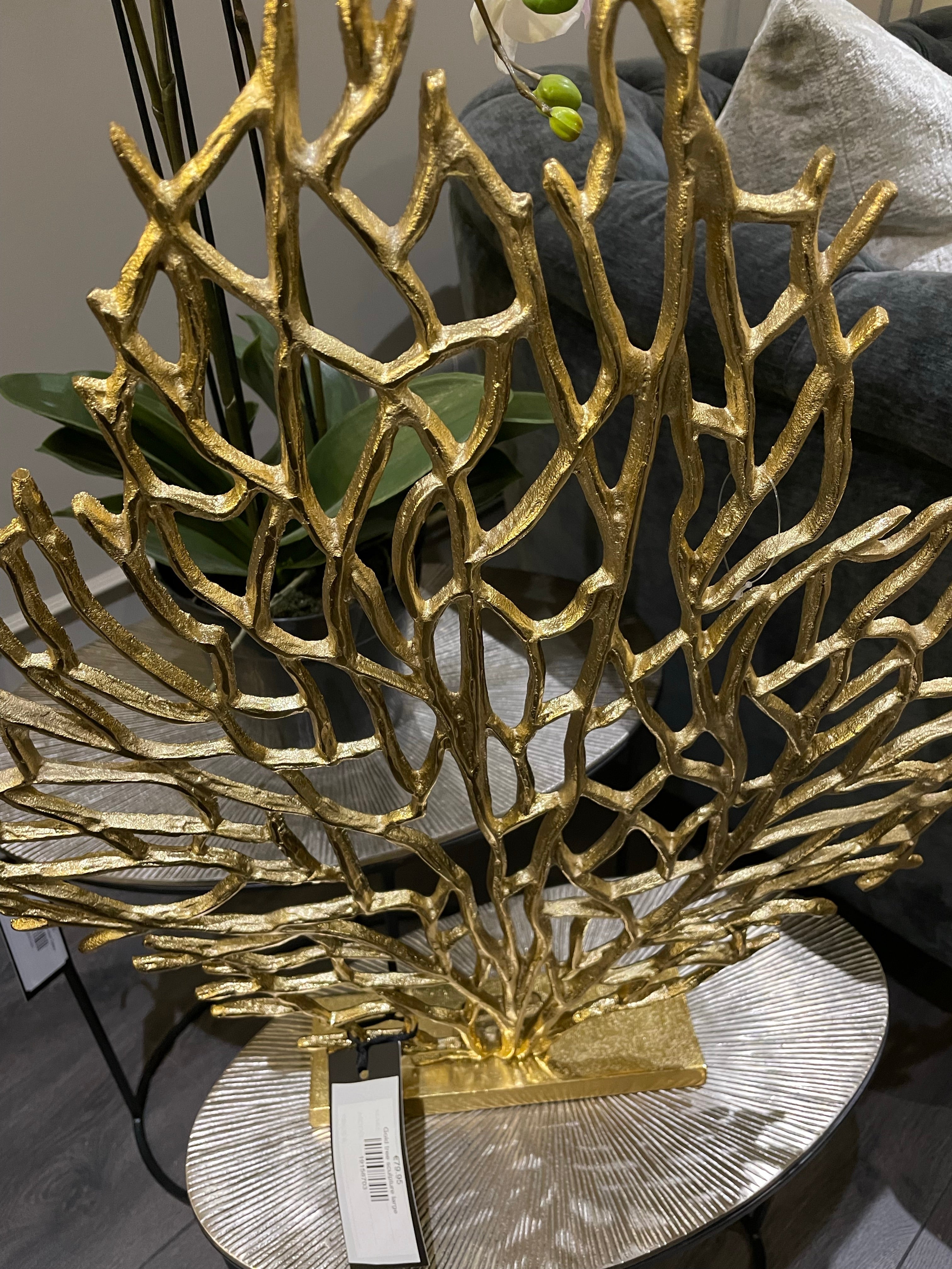 Gold Tree Sculpture-Renaissance Design Studio
