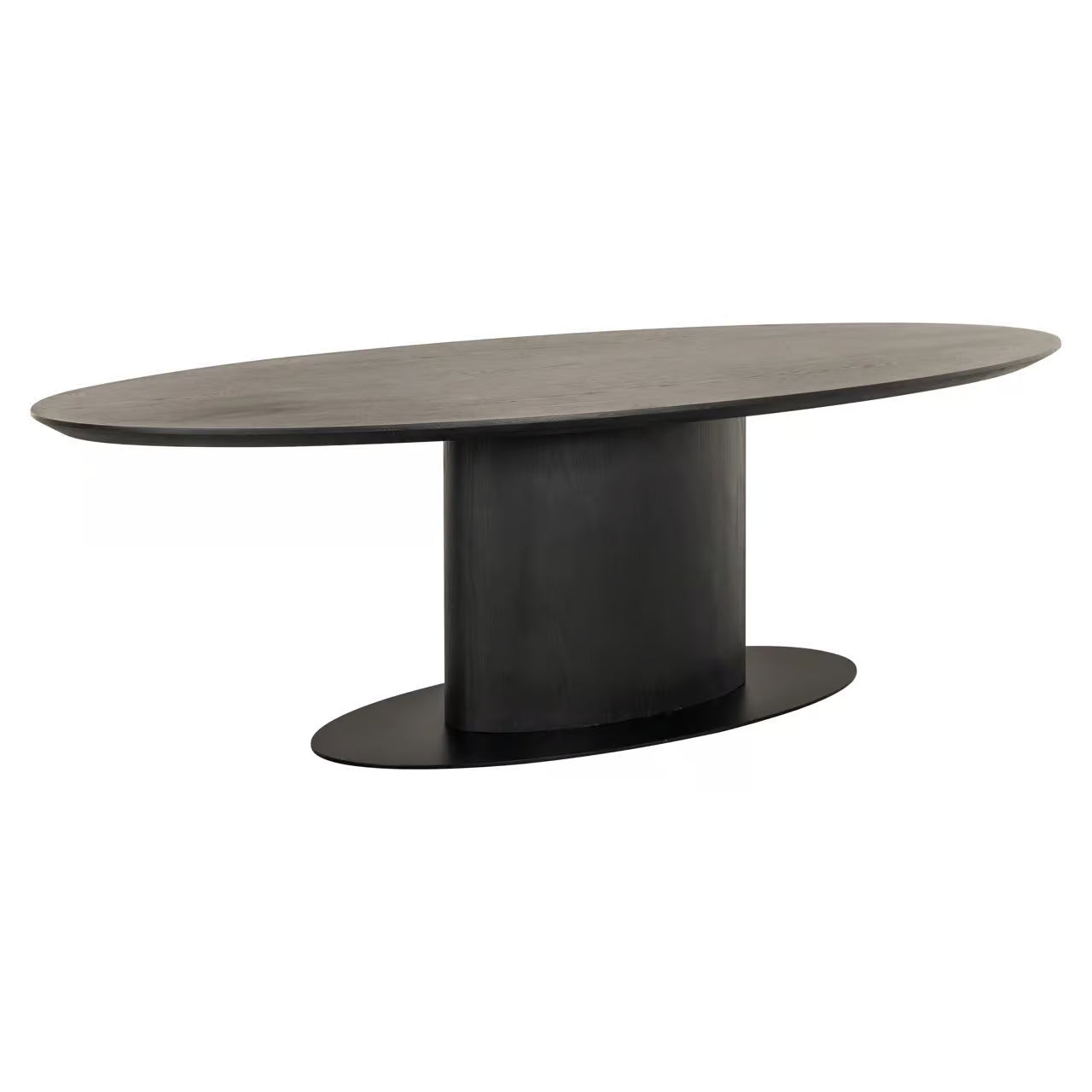 Gordon Oval Dining Table In Dark Coffee-Renaissance Design Studio