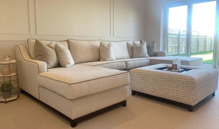 Granada cinema u shape sofa custom made-U shape custom sofa-Renaissance Design Studio
