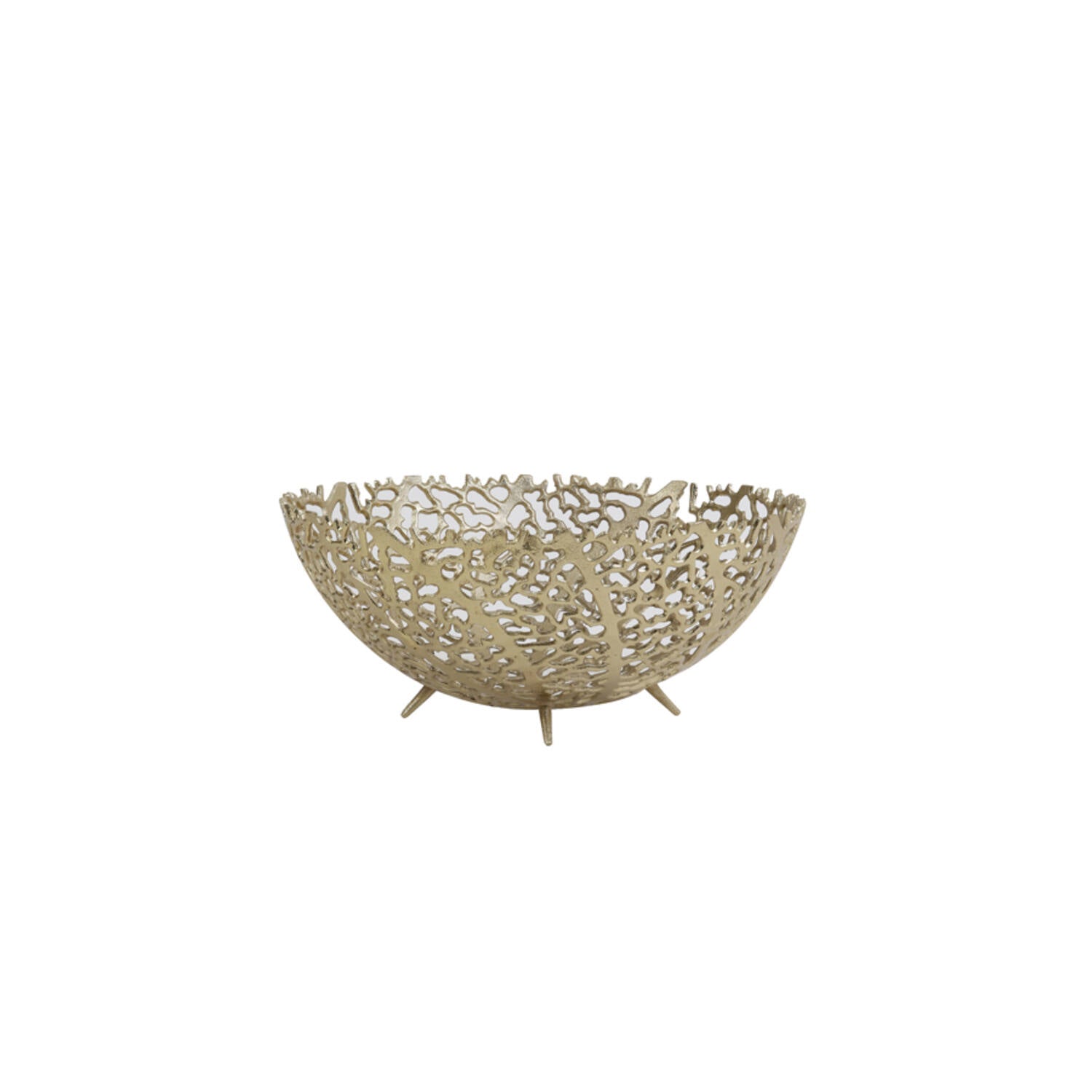 Greta large decorative gold bowl-Renaissance Design Studio