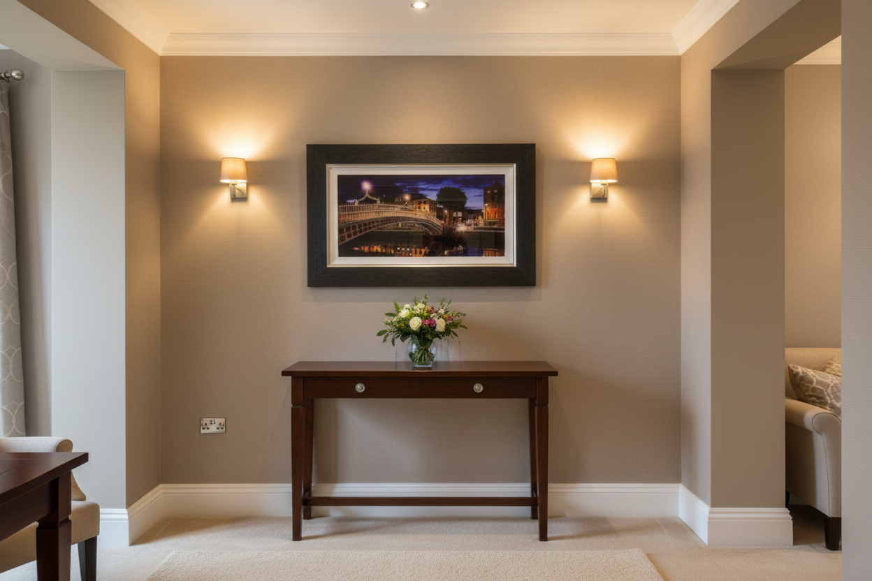 Halfpenny Bridge framed wall art reduced by Art source